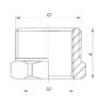 Футорка 1/2 "х1" Koer KF.F0610 Футорка 1/2 "х1" Koer KF.F0610