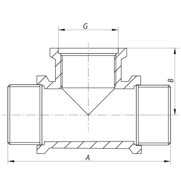 Трійник 1/2" НВН Koer KF.T06MFM