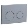 Панель змиву KOER KT-0605-01 220x140x12mm пластикова, кнопка кругла (колір хром) Панель змиву KOER KT-0605-01 220x140x12mm пластикова, кнопка кругла (колір хром)