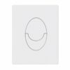 Панель змиву KOER KT-0606-03 157x198x3mm пластикова, кнопка закруглена (колір білий) Панель змиву KOER KT-0606-03 157x198x3mm пластикова, кнопка закруглена (колір білий)