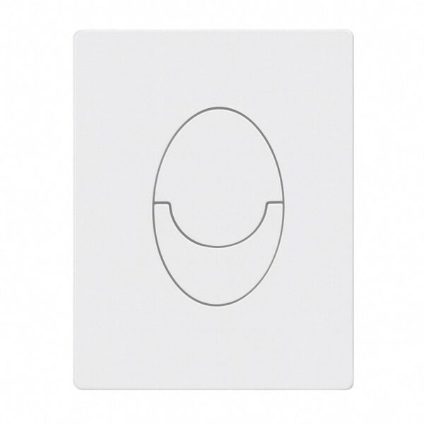 Панель змиву KOER KT-0606-03 157x198x3mm пластикова, кнопка закруглена (колір білий) Панель змиву KOER KT-0606-03 157x198x3mm пластикова, кнопка закруглена (колір білий)