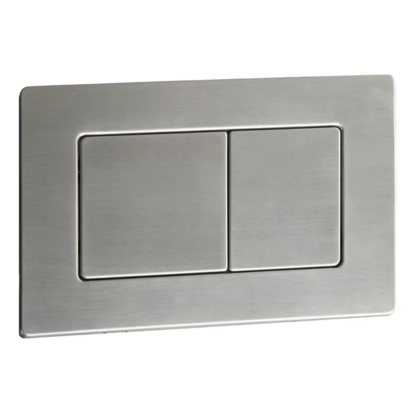 Панель змиву KOER KT-0612-02 240x160x10mm з нержавіючої сталі, кнопка квадратна SUS304 Панель змиву KOER KT-0612-02 240x160x10mm з нержавіючої сталі, кнопка квадратна SUS304
