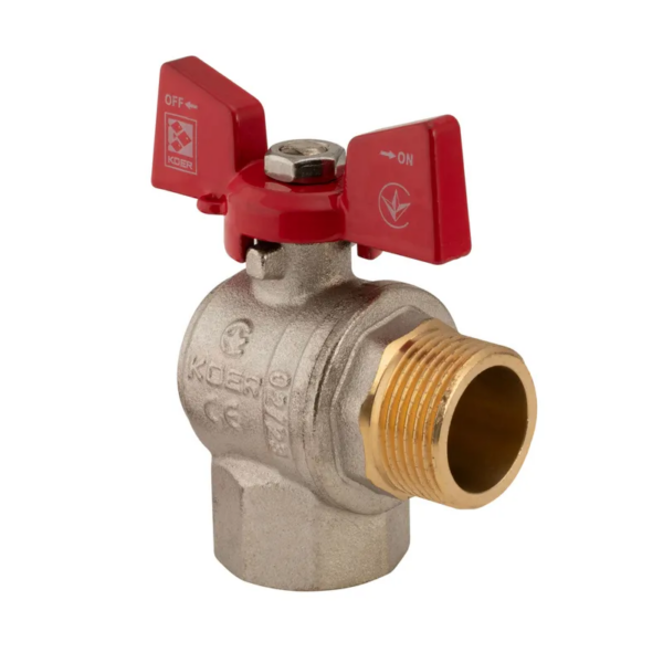 Кран кульовий Koer 3/4" ГШМ кутовий (KR.208) Кран кульовий Koer 3/4" ГШМ кутовий (KR.208)