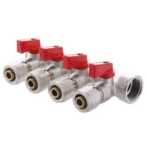 Колектор з кульовими кранами та фітингом Koer KR.1125-4 - 3/4”x4 Ways Колектор з кульовими кранами та фітингом Koer KR.1125-4 - 3/4”x4 Ways