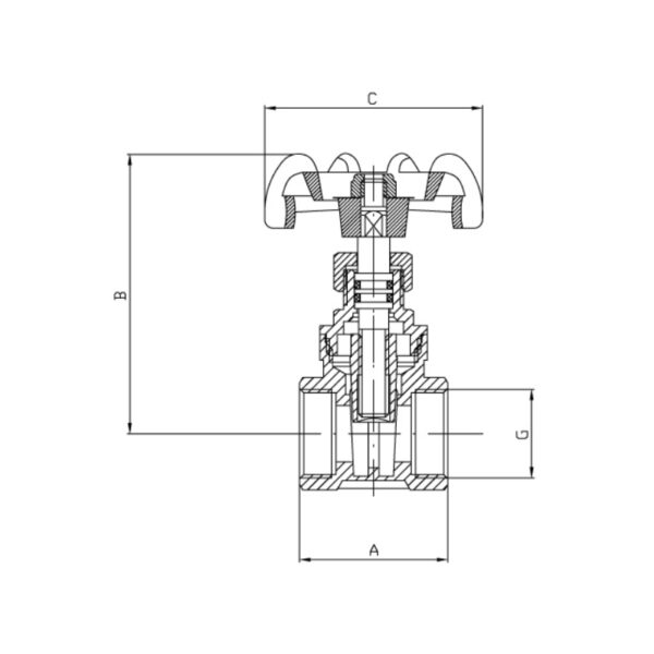 Засувка клинова Koer KR.280 - 2" Засувка клинова Koer KR.280 - 2"