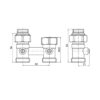 Вузол нижнього підключення радіатора прямий 3/4"x1/2" Koer KR.1133 (комплект) Вузол нижнього підключення радіатора прямий 3/4"x1/2" Koer KR.1133 (комплект)