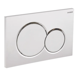 Панель змиву KOER KT-0601-01 240x160x10mm пластикова, кнопка кругла (колір хром) Панель змиву KOER KT-0601-01 240x160x10mm пластикова, кнопка кругла (колір хром)