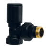 Кран для сушарки рушників кутовий Koer KR.531.Black - 1/2" Кран для сушарки рушників кутовий Koer KR.531.Black - 1/2"