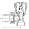 Вентиль кутовий 3/4x3/4 Koer KR.901 Вентиль кутовий 3/4x3/4 Koer KR.901