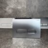 Панель змиву KOER KT-0608-14 240x160x10mm пластикова, кнопка закруглена (колір сатин)