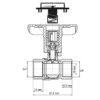 Кран кульовий з пластиковою ручкою та термометром Koer KR.240 - 3/4" ГГ Кран кульовий з пластиковою ручкою та термометром Koer KR.240 - 3/4" ГГ