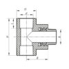 Трійник НР 25x1/2M PPR KOER K0109.PRO Трійник НР 25x1/2M PPR KOER K0109.PRO