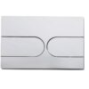 Панель змиву KOER KT-0604-01 240x160x10mm пластикова, кнопка закруглена (колір хром)