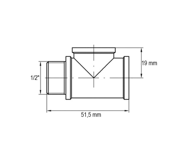 Трійник Koer KF.T06FFM.WN 1/2'' ВВЗ (без нікелю) Трійник Koer KF.T06FFM.WN 1/2'' ВВЗ (без нікелю)