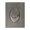 Панель змиву KOER KT-0606-07 157x198x3mm пластикова, кнопка закруглена (колір графіт)