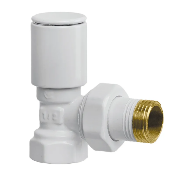 Кран для сушарки рушників кутовий Koer KR.531.White - 1/2"