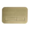 Панель змиву KOER KT-0609-12 240x160x7mm пластикова, кнопка лінійна (колір матове золото) Панель змиву KOER KT-0609-12 240x160x7mm пластикова, кнопка лінійна (колір матове золото)
