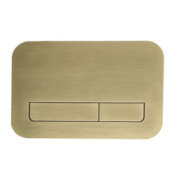 Панель змиву KOER KT-0609-12 240x160x7mm пластикова, кнопка лінійна (колір матове золото) Панель змиву KOER KT-0609-12 240x160x7mm пластикова, кнопка лінійна (колір матове золото)