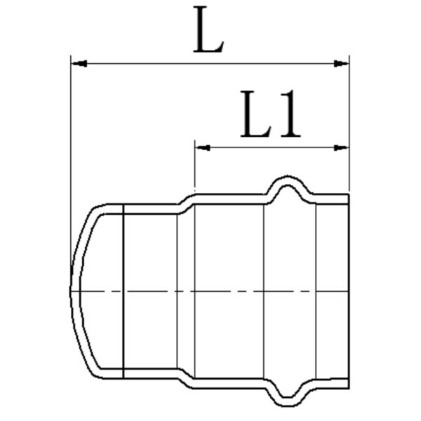 Заглушка KOER KQ.P54 PRESS-INOX AISI 304 54