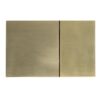 Панель змиву KOER KT-0610-12 240x160x32mm пластикова, кнопка квадратна (колір матове золото) Панель змиву KOER KT-0610-12 240x160x32mm пластикова, кнопка квадратна (колір матове золото)