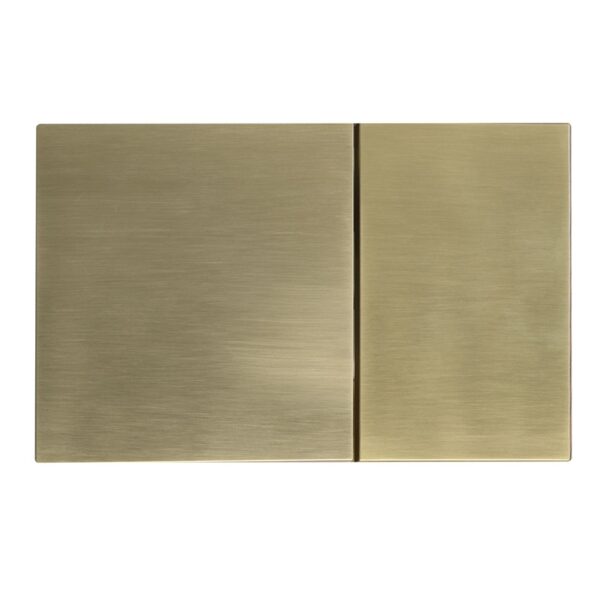 Панель змиву KOER KT-0610-12 240x160x32mm пластикова, кнопка квадратна (колір матове золото) Панель змиву KOER KT-0610-12 240x160x32mm пластикова, кнопка квадратна (колір матове золото)