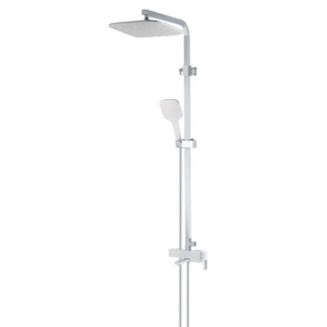 Душова колона зі змішувачем KOER KB-56009-04, 3 функціі (Колір хром+білий) Душова колона зі змішувачем KOER KB-56009-04, 3 функціі (Колір хром+білий)