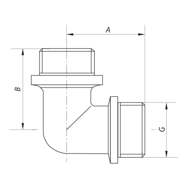 Кут 1/2'' НН Koer KF.L06M