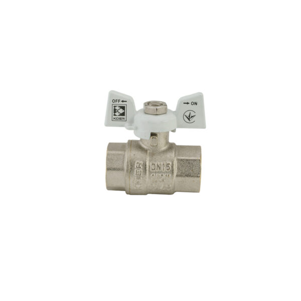 Кран кульовий KOER 1/2" ГГМ (KR.217.W) білий Кран кульовий KOER 1/2" ГГМ (KR.217.W) білий