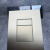 Панель змиву KOER KT-0607-12 157x198x3mm пластикова, кнопка квадратна (колір матове золото)