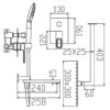 Душова система вбудована KOER KB-66009-05, 3 функції (Колір чорний) Душова система вбудована KOER KB-66009-05, 3 функції (Колір чорний)