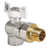 Кран з американкою кутовий Koer KR.228.W - 1" White Кран з американкою кутовий Koer KR.228.W - 1" White