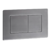 Панель змиву KOER KT-0612-07 240x160x10mm з нержавіючої сталі, кнопка квадратна (колір графіт) Панель змиву KOER KT-0612-07 240x160x10mm з нержавіючої сталі, кнопка квадратна (колір графіт)