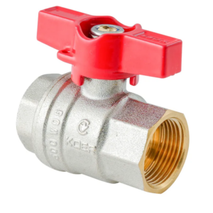 Кран кульовий ГГМ KOER EXTREME KE.217-15 - 1/2" FF ручка "метелик" червона Кран кульовий ГГМ KOER EXTREME KE.217-15 - 1/2" FF ручка "метелик" червона
