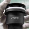Донний клапан для раковини універсальний (з/без переливу) KOER PW-01-05 автоматичний (Click-Clack) 1 1/4'' Донний клапан для раковини універсальний (з/без переливу) KOER PW-01-05 автоматичний (Click-Clack) 1 1/4''