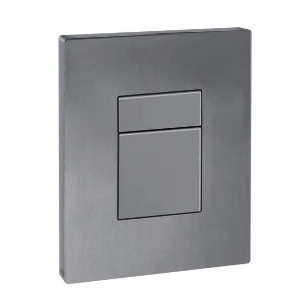 Панель змиву KOER KT-0607-07 157x198x3mm пластикова, кнопка квадратна (колір графіт) Панель змиву KOER KT-0607-07 157x198x3mm пластикова, кнопка квадратна (колір графіт)