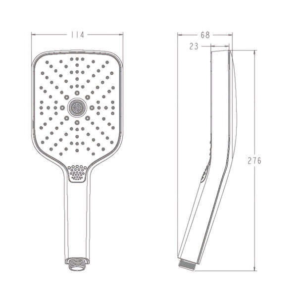 Лійка для душу KOER KP-0412-01, 3 функції (Колір хром) Лійка для душу KOER KP-0412-01, 3 функції (Колір хром)