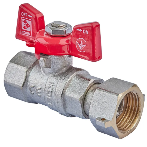 Кран із накидною гайкою Koer KR.222 - 3/4" ГГБ Кран із накидною гайкою Koer KR.222 - 3/4" ГГБ