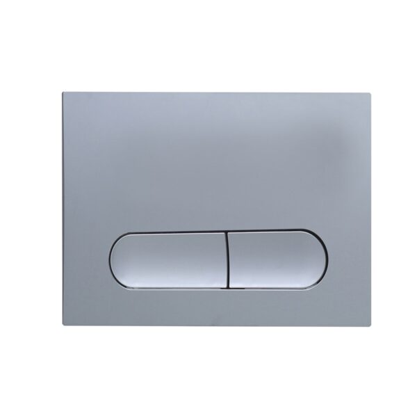 Панель змиву KOER KT-0608-01 240x160x10mm пластикова, кнопка закруглена (колір хром) Панель змиву KOER KT-0608-01 240x160x10mm пластикова, кнопка закруглена (колір хром)