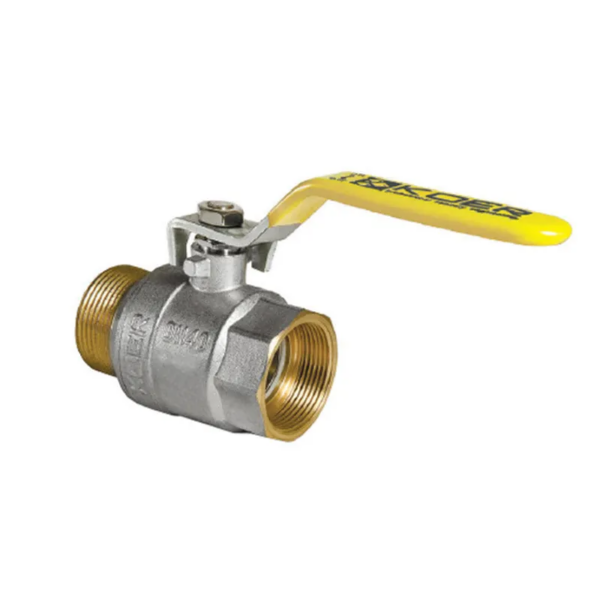 Кран кульовий KOER KR.215.G - 2" FM ГШВ YELLOW, ручка "важіль" жовта Кран кульовий KOER KR.215.G - 2" FM ГШВ YELLOW, ручка "важіль" жовта