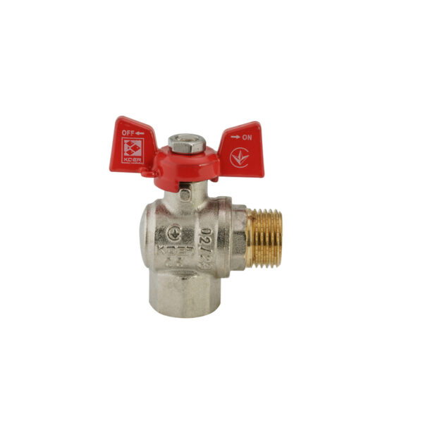 Кран кульовий Koer 1/2" ГШМ кутовий (KR.208) Кран кульовий Koer 1/2" ГШМ кутовий (KR.208)