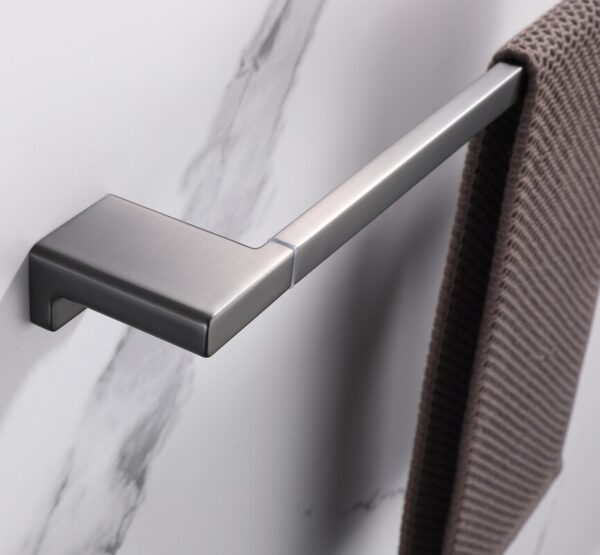Тримач для рушників KOER AS-0109-1-07 одинарний 648мм (колір графіт)