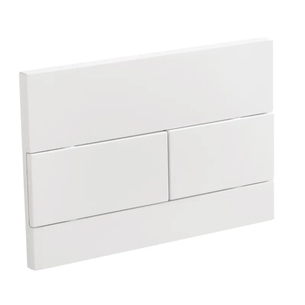 Панель змиву KOER KT-0603-03 240x160x10mm пластикова, кнопка лінійна (колір білий)