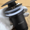Донний клапан для раковини з переливом KOER PW-07-05 автоматичний (Click-Clack) (Колір чорний) 1 1/4'' Донний клапан для раковини з переливом KOER PW-07-05 автоматичний (Click-Clack) (Колір чорний) 1 1/4''