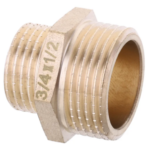 Ніпель редукційний 1/2 "х3 / 4" Koer KF.N0608.WN без нікелю