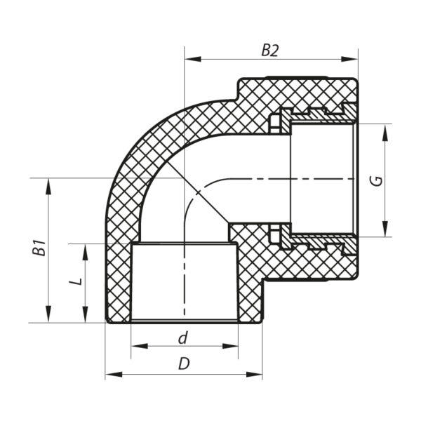 Кут ВР 25x3/4F PPR Koer K0115.PRO