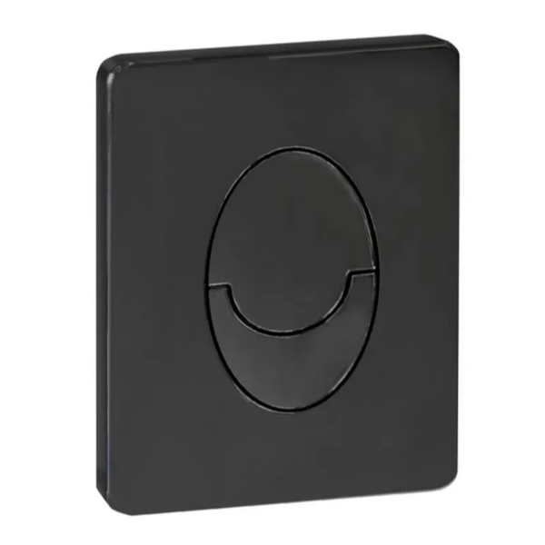 Панель змиву KOER KT-0606-05 157x198x3mm пластикова, кнопка закруглена (колір чорний матовий) Панель змиву KOER KT-0606-05 157x198x3mm пластикова, кнопка закруглена (колір чорний матовий)