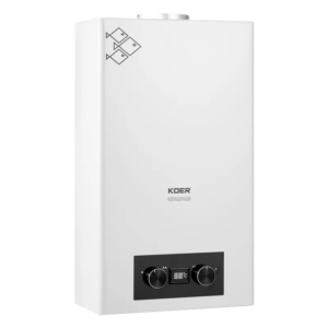 Газова колонка Koer KWH.G0110 WHITE димохідна 10 л/хв, колір білий Газова колонка Koer KWH.G0110 WHITE димохідна 10 л/хв, колір білий