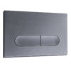 Панель змиву KOER KT-0608-07 240x160x10mm пластикова, кнопка закруглена (колір графіт)
