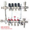 Колектор зі вбудованим змішув. вузлом KOER KR.S1013-4 1 "х4 SUS304 і євроконусами 3 / 4-16 Колектор зі вбудованим змішув. вузлом KOER KR.S1013-4 1 "х4 SUS304 і євроконусами 3 / 4-16