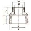 Муфта редукційна ВВ 63x50 PPR Koer K0040.PRO Муфта редукційна ВВ 63x50 PPR Koer K0040.PRO
